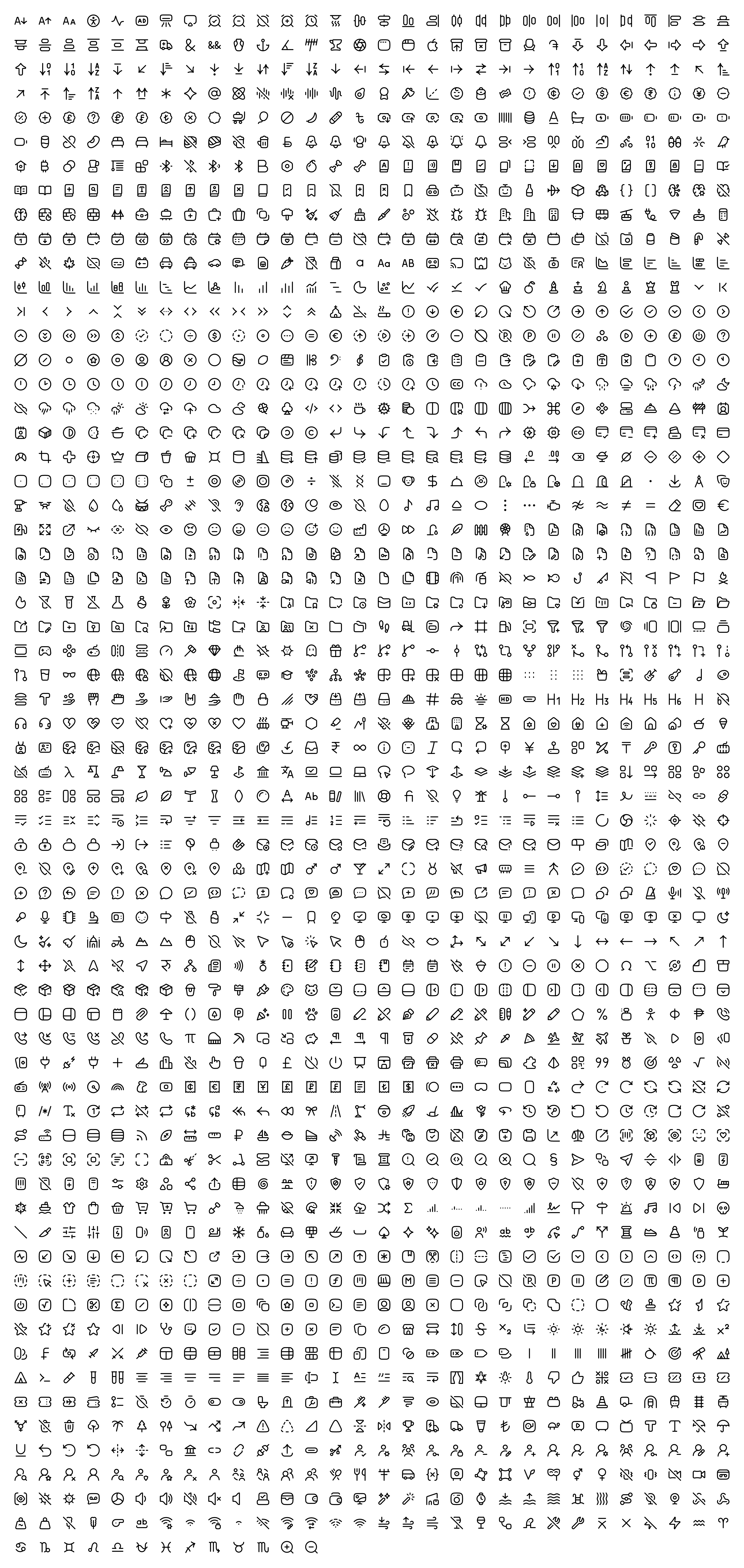 All Vadivam icons